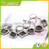 Wholesale Photo Frame Metal Heart Shape Photo Frame Keychains thumbnail-1