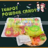 Teapot powder candy with tattoo