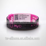 custom id sport bracelet silicone engrave sport bracelet
