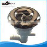 Stainless Steel 4"Single-rotational Chromed Bubble Nozzle