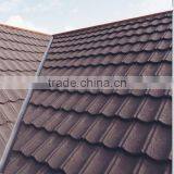 Stone Coated Metal Roof Tile1170*420*0.4mm Purple/wine Red/green/black Roof Tile for Prefab Houses thumbnail-1