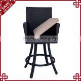 High Quality Modern Cheap Resin Wicker Woven Used Bar Stools thumbnail-5