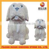 Granite Hand Carved Mini Dog Stone Statue thumbnail-1
