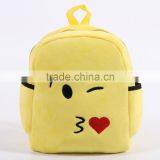 New Design Emoji Plush School Backpack For Children thumbnail-2