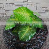 Modern Style Pebble Black Resin Garden Flower Pots thumbnail-3