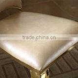 Metal Frame Lounge Used Leather Dining Chair thumbnail-4