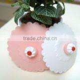 New Design Cartoon Shaped Silicone Cup Cover Cup Lid Waterproof Dust Resistant Cup Cover thumbnail-5