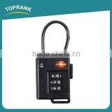 Toprank Top Security Colorful Zinc Alloy Tsa Digital Combination Padlock Travel Suitcase Luggage Padlock thumbnail-1