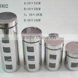 Empty Silver Glass Chocolate Jars With Stainless Steel Coating thumbnail-1