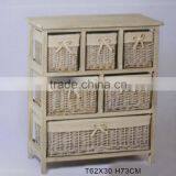 Best-selling Wholesale Price Old Style Retro Wicker Storage Cabinet thumbnail-3