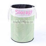 Foldable and Collapsible Laundry Basket With Strong Rope Handles With English Printing thumbnail-2