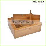 Bamboo Wooden Tea Bag and Condiment Organizer, Brown/Homex_Factory thumbnail-2
