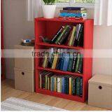 3-shelf Bookcase for Living Room Home Furniture Display Cabinet Eco-friendly Mod Wood Bookshelf Wholesale thumbnail-3
