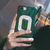 Imitation PU Leather Hard Cell Phone Cover Case Shell Diamond Mobile Phone Cases for IPhone7/7Plus/6/6s/6plus/6splus thumbnail-2