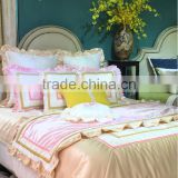 Lovely Pink and White Cozy Bedding Set for Girl's Bedroom BF11-09223f