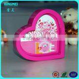 2015 Custom Wholesale Romantic Acrylic Heart Shaped Magnetic Photo Frame thumbnail-6