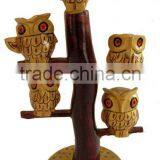 Carved Wooden Elephant Statue-222 thumbnail-1