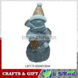 Cement Snowman Figurine Wholesale for X'mas Decoration thumbnail-1