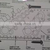 Nut and Bolt Gauge With Patent for Measuring Tool thumbnail-5