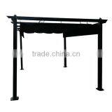 10x13 Feet Black Outdoor Metal Canopy Grape Trellis Pergola thumbnail-5