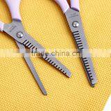 AOY18 Plastic Handle Hair Scissors , Easy Carry Safty Hair Cutting Scissors With Tooth thumbnail-5