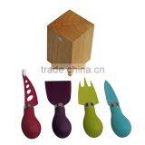 PP Handle Color Coating Non-stick Cheese Knife Set thumbnail-1