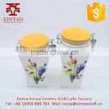 Hot Selling Kitchen Decorative Storage Ceramic Cookie Jar With Cover thumbnail-3