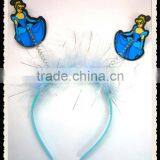 Blue Girls Princess Party Head Bopper With Feather thumbnail-1