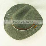 Grey Color Bulk Straw Cowboy Hats, Caps Hats Men Wholesale thumbnail-4