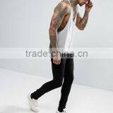 2017 High Quality Best Price Summer Custom Contract Grey Gym Wear Comfortable Cotton Polyester Fashion Men's Sport Tank Tops thumbnail-4