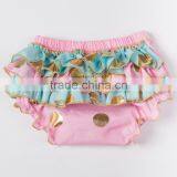 Baby Cotton Shorts Gold Polka Dot Baby Bloomer Ruffle Shorts thumbnail-2