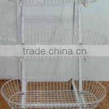 Shopfitting Movable 3 Layers Wire Mesh Fruit Rack Display Shelf thumbnail-1