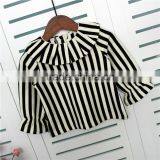 1-5 Years Wholesale 2017 New Girls Striped Shirt Autumn Long Sleeve Fashion Cotton Ruffle Girls Blouses thumbnail-2
