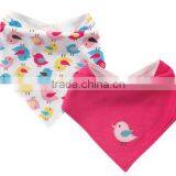 China Cute Baby Gift Applique Cotton Custom Absorbent Dribbler Wholesale Bandana Baby Bibs thumbnail-4
