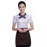 Wholesale Elegant Cheap Own Brand Embroidery Logo Breathable Hotel Reception Uniform thumbnail-1