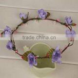 Hunter Multi Flower Bridal Headpiece Floral Halo Floral Head Wreath thumbnail-6