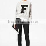 Ladies 100% Cotton Printed Sweatshirt Top thumbnail-1