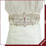 YXBB56 Wedding Belt White Bridal Belts Wedding Belt With Diamond thumbnail-1