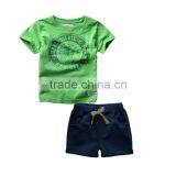 Wholesale Summer Cotton Printing Boys Kids Clothes Clothing Set thumbnail-5