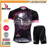 BEROY Custom Downhill Bike Cycling Clothing Short Sleeve Suit for Men,pattern of Skull thumbnail-1