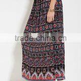 2016 Guangzhou Shandao Summer Wholesale New Design Pleated Fashion Printing Women Long Skirts Designs thumbnail-2
