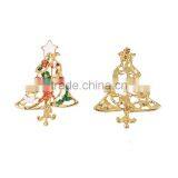 Pin Brooches Christmas Tree Gold Plated Red & Green Enamel Christmas Brooch thumbnail-3