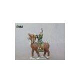 Tri-colored Glaze Pottery Kylin thumbnail-1