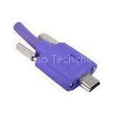 Mini USB2.0 B 5P Machine Vision Camera USb Cable With Thumbscrew Lock