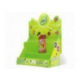 Green Cute Decorative Cardboard Counter Displays Carriers ENCD040 With Cartoon Surface