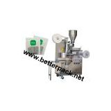 tea bags machine with string and tag