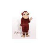 Fur Brown Monkey Mascot Costume Christmas Party Dress