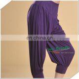 Women's 3/4 Capri Pants Bamboo Fiber Hidden Elastic Band thumbnail-1