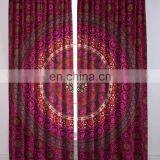 Indian Beautiful Elephant Mandala Curtains Cotton Boho Drapes Window Decor Decor Curtain thumbnail-1