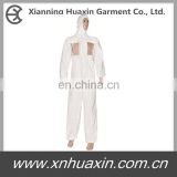 disposable safety White Coverall with EVA Windows